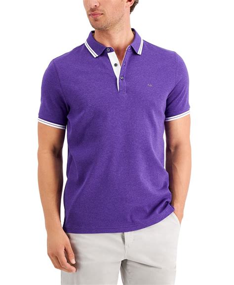 michael kors mens liquid cotton greenwich polo shirt|Greenwich Cotton Polo Shirt .